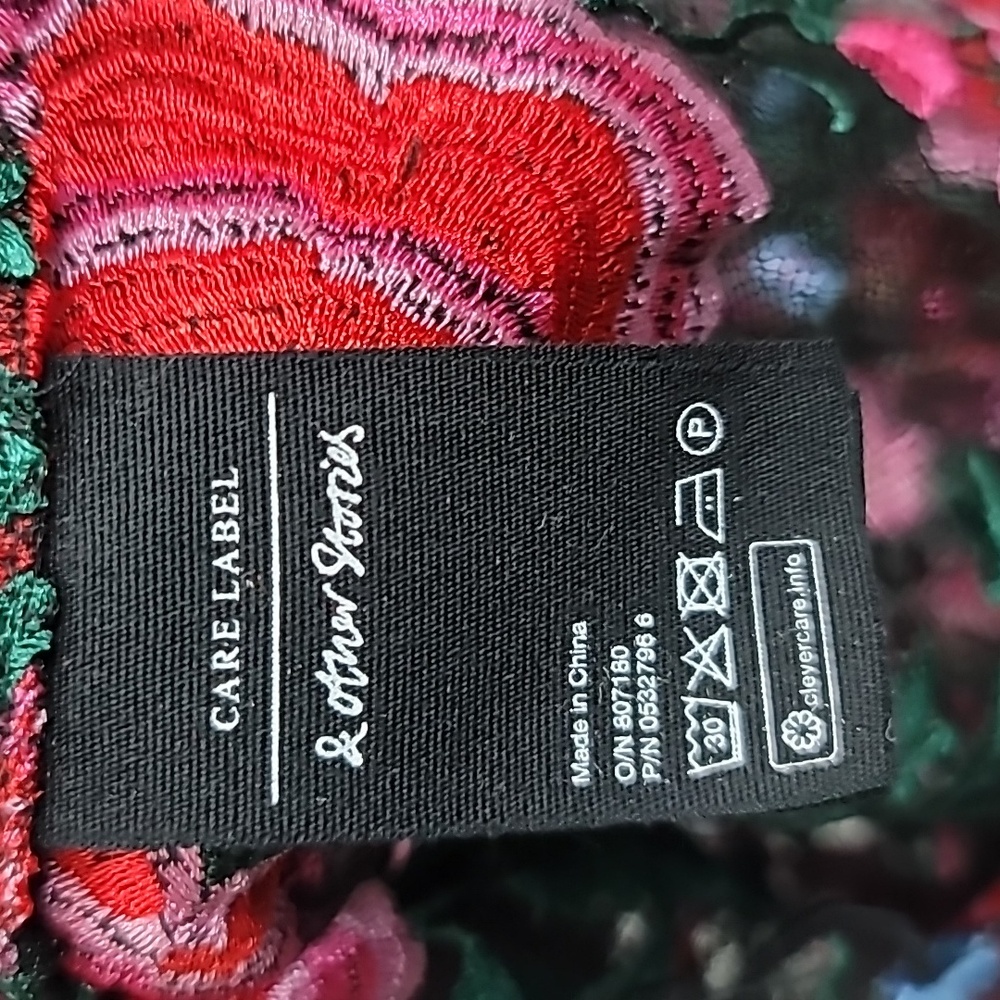 & Other Stories Roses Mini Dress Size 10 - Picture 9 of 11